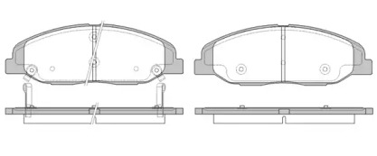 Комплект тормозных колодок WOKING P12343.02