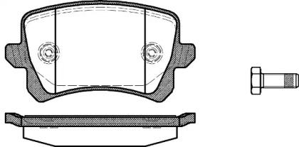 Комплект тормозных колодок WOKING P12423.00