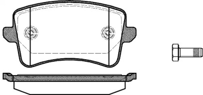 Комплект тормозных колодок WOKING P12433.00