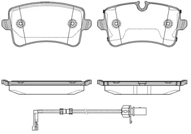 Комплект тормозных колодок WOKING P12433.20