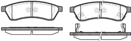 Комплект тормозных колодок WOKING P12493.02