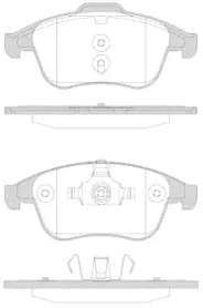 Комплект тормозных колодок WOKING P12503.30