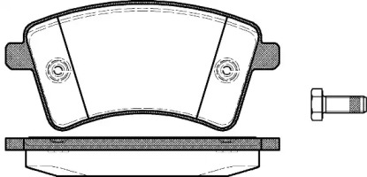 Комплект тормозных колодок WOKING P12513.00