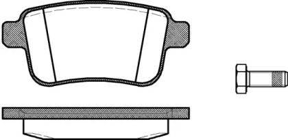 Комплект тормозных колодок WOKING P12523.00