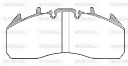 Комплект тормозных колодок, дисковый тормоз WOKING JSA 13573.10
