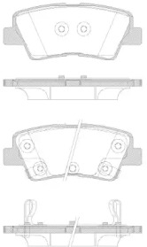 Комплект тормозных колодок WOKING P12623.42