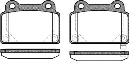 Комплект тормозных колодок WOKING P12643.02