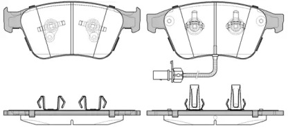 Комплект тормозных колодок WOKING P12713.12