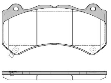 Комплект тормозных колодок WOKING P12763.04