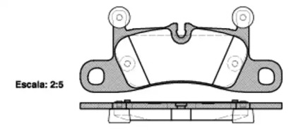 Комплект тормозных колодок WOKING P12793.10