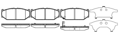 Комплект тормозных колодок WOKING P12813.11