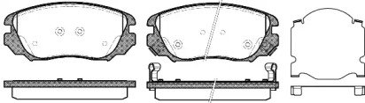 Комплект тормозных колодок WOKING P12853.02