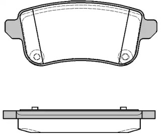 Комплект тормозных колодок WOKING P12873.10