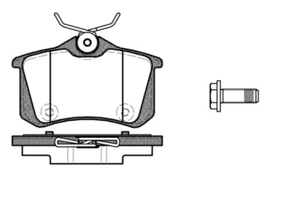 Комплект тормозных колодок WOKING P12913.10