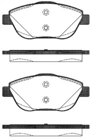 Комплект тормозных колодок WOKING P12923.10