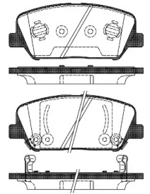 Комплект тормозных колодок WOKING P12983.02