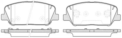 Комплект тормозных колодок WOKING P12983.12