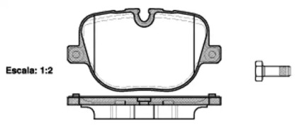 Комплект тормозных колодок WOKING P15083.00