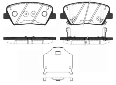 Комплект тормозных колодок WOKING P15123.02