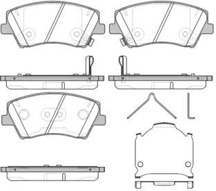 Комплект тормозных колодок WOKING P15123.04