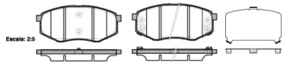 Комплект тормозных колодок WOKING P15263.02