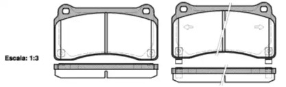 Комплект тормозных колодок WOKING P15273.02