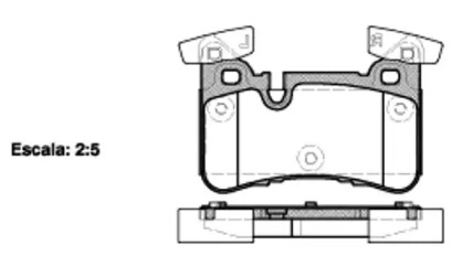 Комплект тормозных колодок WOKING P15293.00