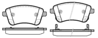 Комплект тормозных колодок WOKING P15353.02