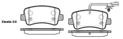 Комплект тормозных колодок WOKING P15393.01