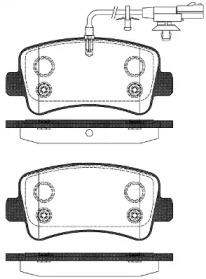 Комплект тормозных колодок WOKING P15393.11