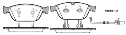 Комплект тормозных колодок WOKING P15433.02