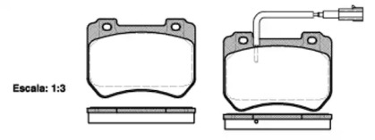 Комплект тормозных колодок WOKING P15443.01