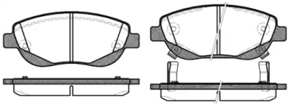 Комплект тормозных колодок WOKING P15483.02