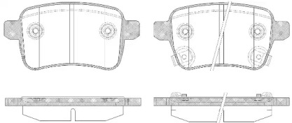 Комплект тормозных колодок WOKING P15503.12