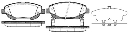 Комплект тормозных колодок WOKING P15533.02