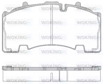 Комплект тормозных колодок WOKING JSA 14553.10