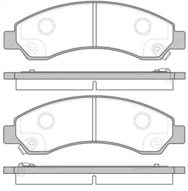 Комплект тормозных колодок WOKING P15563.04