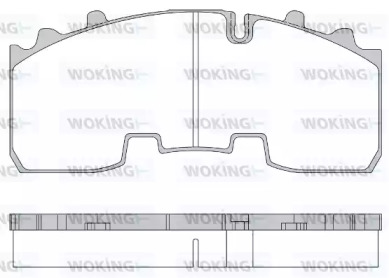 Комплект тормозных колодок WOKING JSA 14563.10