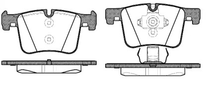 Комплект тормозных колодок WOKING P15573.00