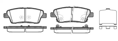 Комплект тормозных колодок WOKING P15583.02