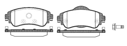 Комплект тормозных колодок WOKING P15643.08