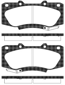 Комплект тормозных колодок WOKING P15683.04