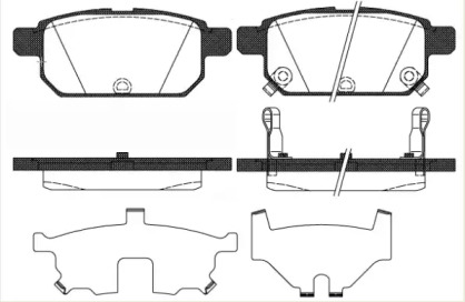 Комплект тормозных колодок WOKING P15713.02