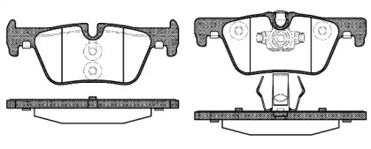 Комплект тормозных колодок WOKING P15763.00