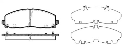 Комплект тормозных колодок WOKING P15843.04