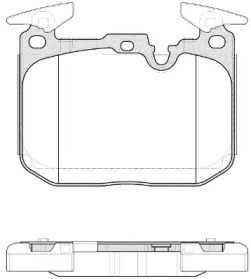 Комплект тормозных колодок WOKING P15913.10