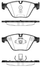 Комплект тормозных колодок WOKING P15963.00