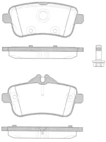 Комплект тормозных колодок WOKING P14033.10