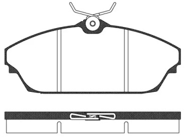 Комплект тормозных колодок WOKING P14043.00