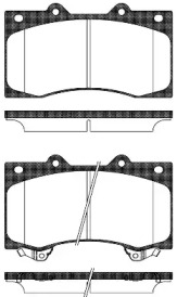 Комплект тормозных колодок WOKING P14063.02